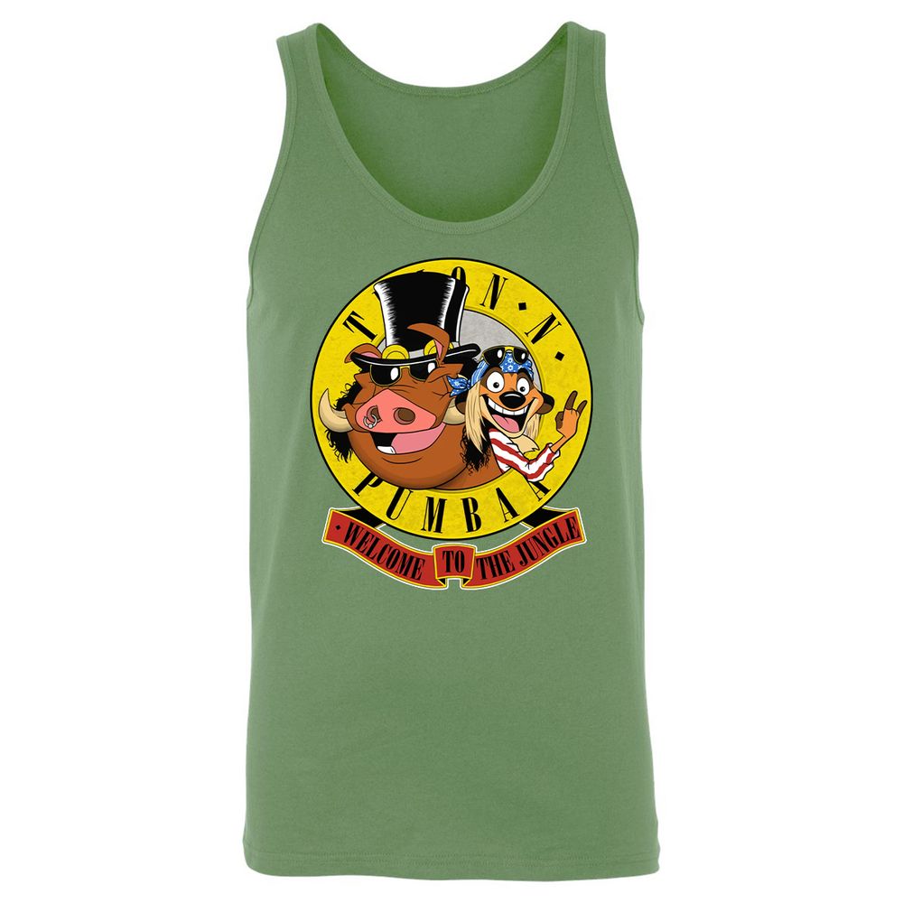 Unisex Jersey Tank - Black - Leaf - 10