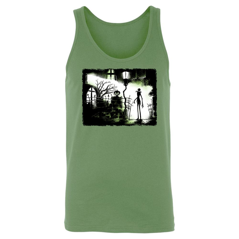 Unisex Jersey Tank - Black - Leaf - 10