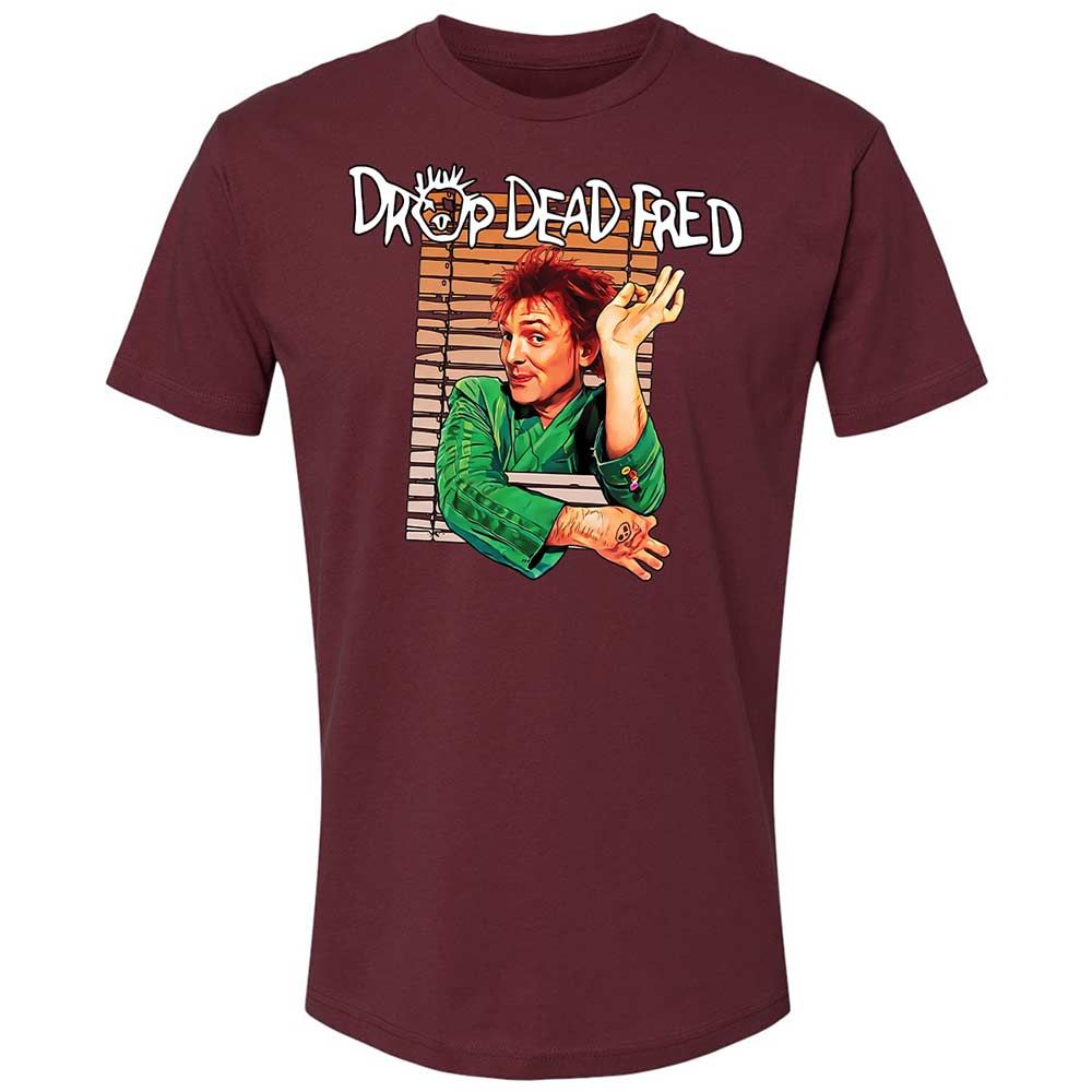 Funny Man Drop Dead Fred - Maroon - 10