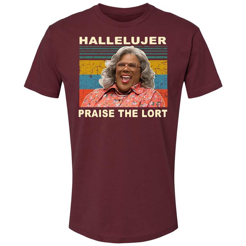 Hallelujer Praise The Lort - Maroon - 10