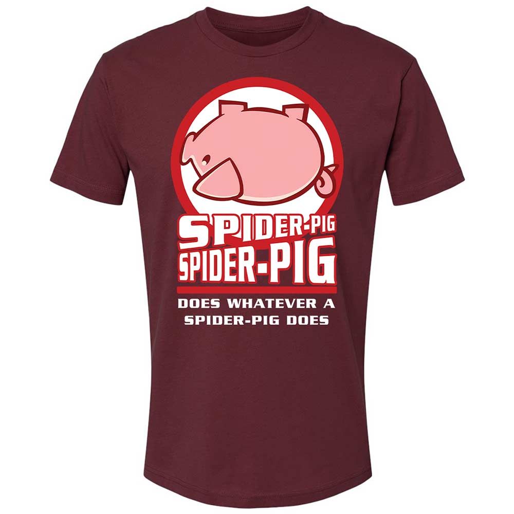 Spider-Pig, Spider-Pig - Maroon - 10