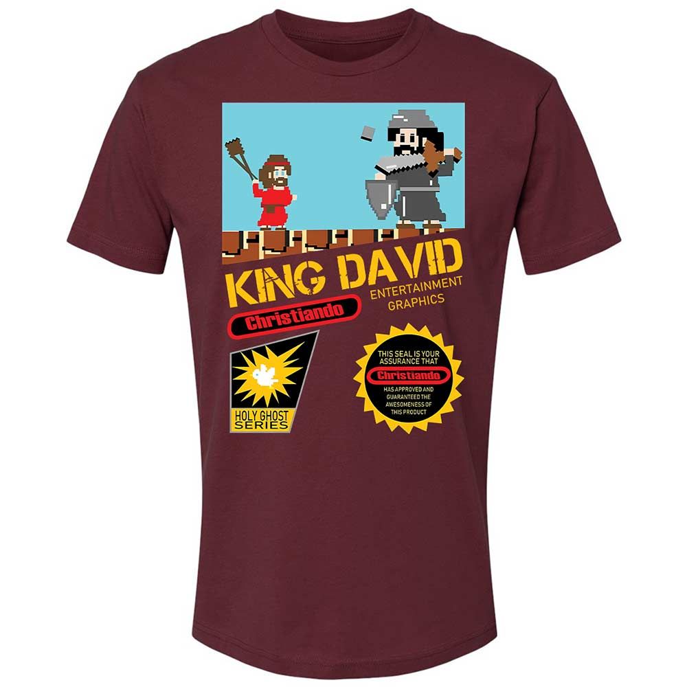 David Vs Goliath Cool Christian - Maroon - 10