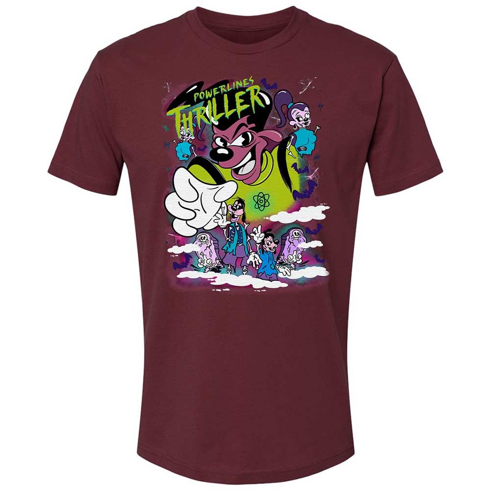 Vintage Pop Cartoon Horror Mashup - Maroon - 10