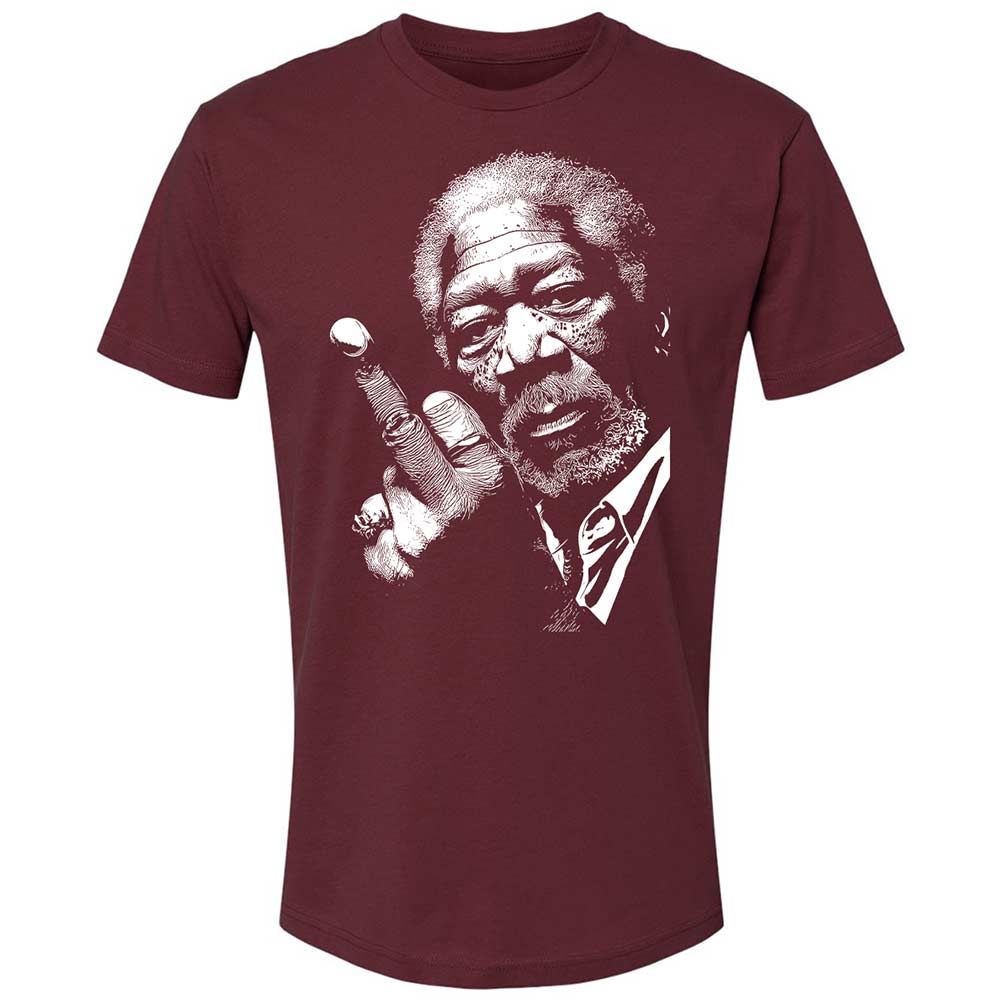 Morgan Freeman middle finger - Maroon - 10