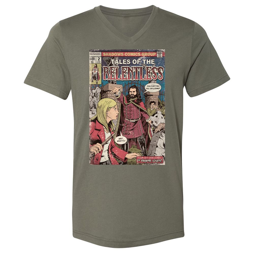 Unisex V-Neck T-Shirt - T86CUAYS - Military Green - 10