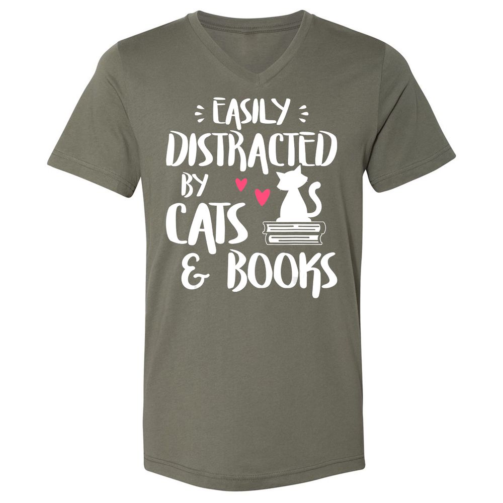 Unisex V-Neck T-Shirt - ERV53A22 - Military Green - 10