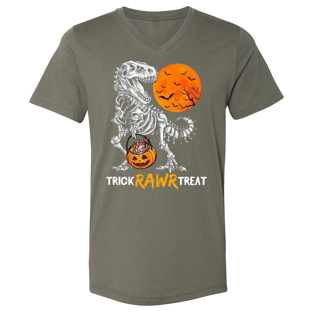 Unisex V-Neck T-Shirt - TMWDPDC1 - Military Green - 10