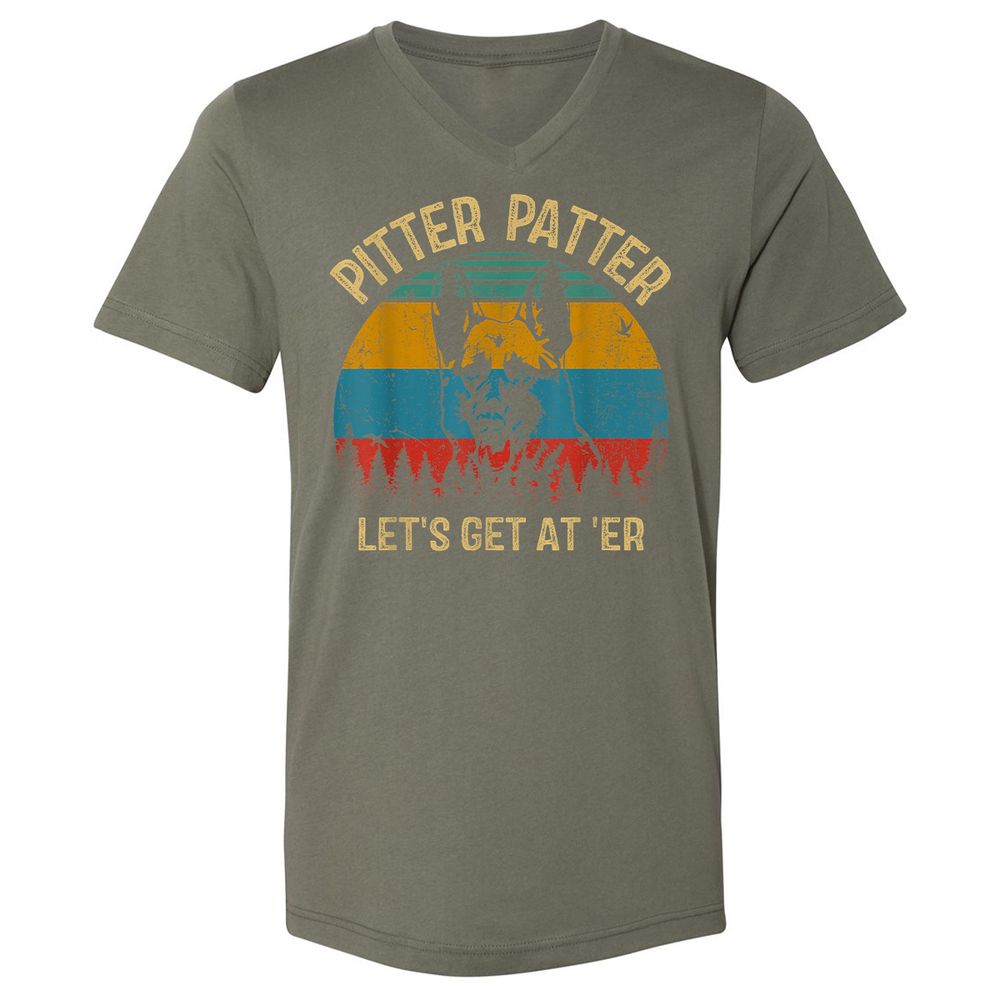 Unisex V-Neck T-Shirt - VYGLN8F2 - Military Green - 10
