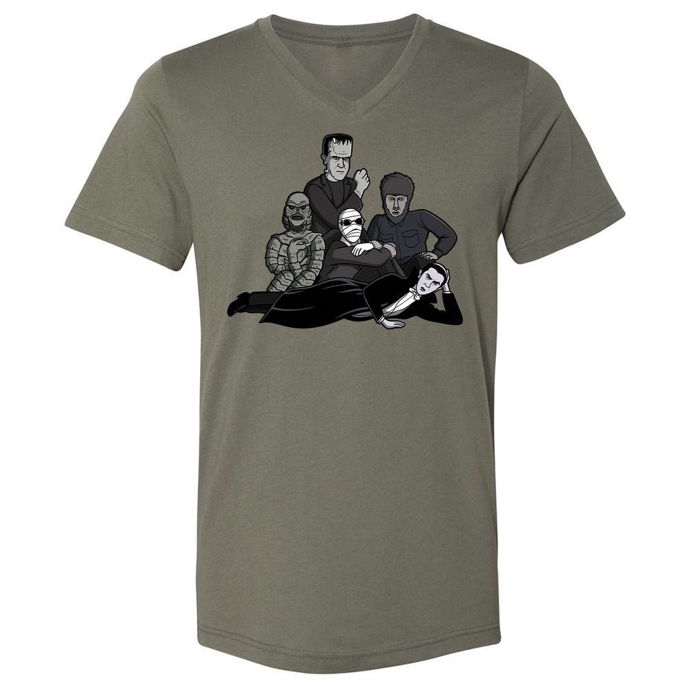 Unisex V-Neck T-Shirt - MK19M7BE - Military Green - 10