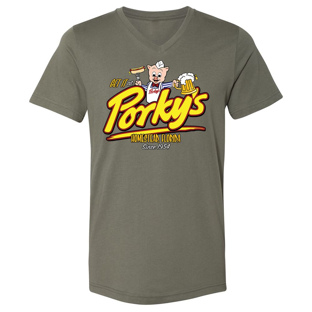 Unisex V-Neck T-Shirt - XSGT6M4Z - Military Green - 10