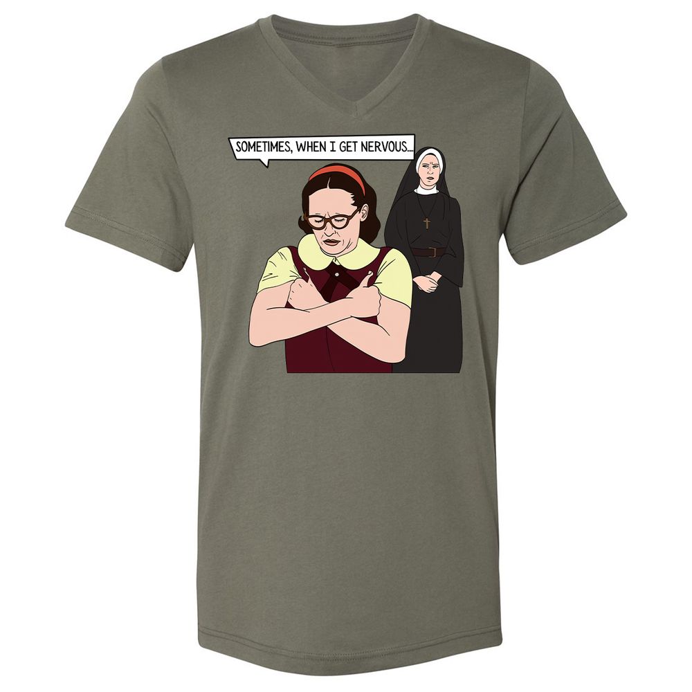 Unisex V-Neck T-Shirt - 276FPWN7 - Military Green - 10