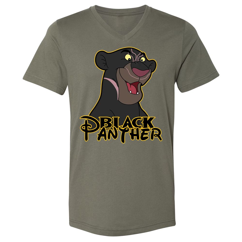 Unisex V-Neck T-Shirt - 7LRP445Z - Military Green - 10