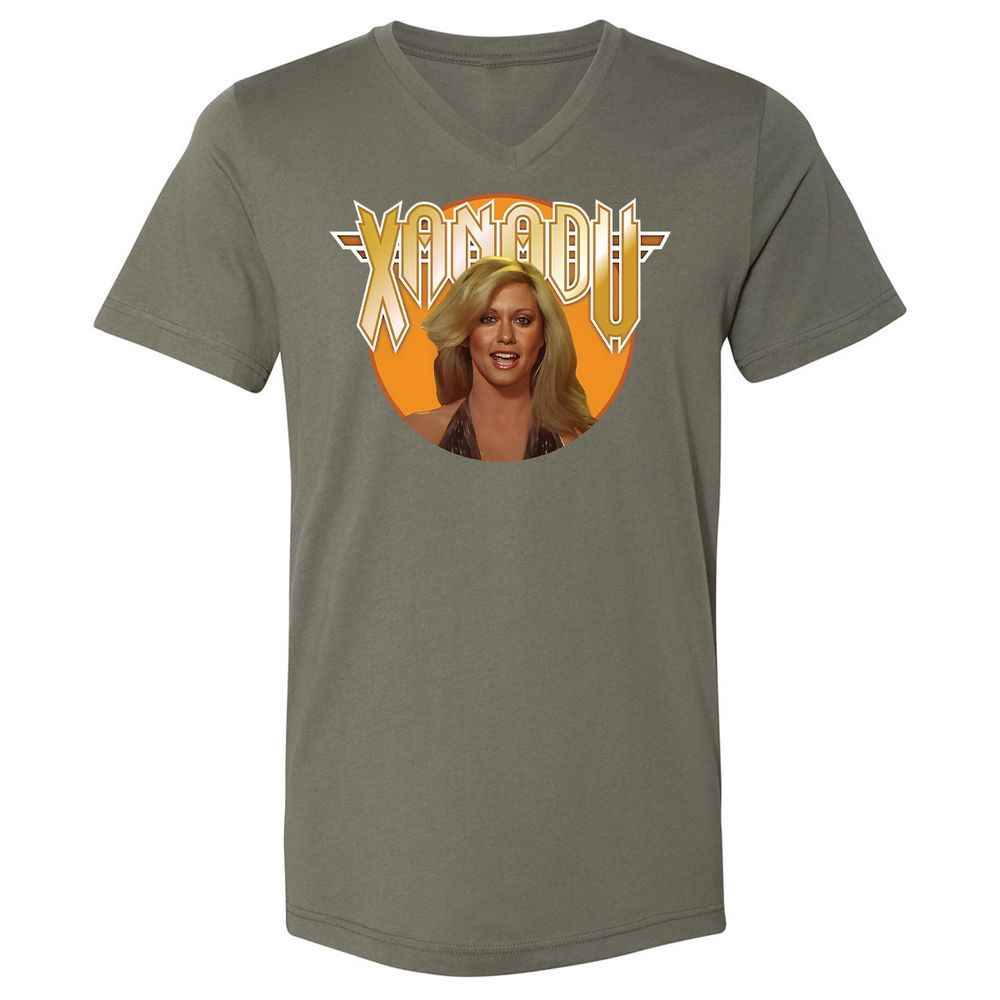 Unisex V-Neck T-Shirt - EYVXMJ4U - Military Green - 10