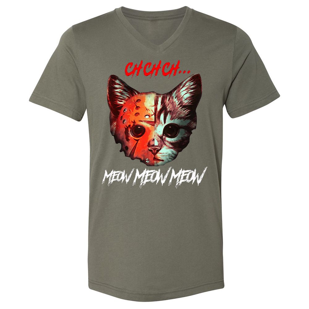 Unisex V-Neck T-Shirt - 75NSGXPQ - Military Green - 10