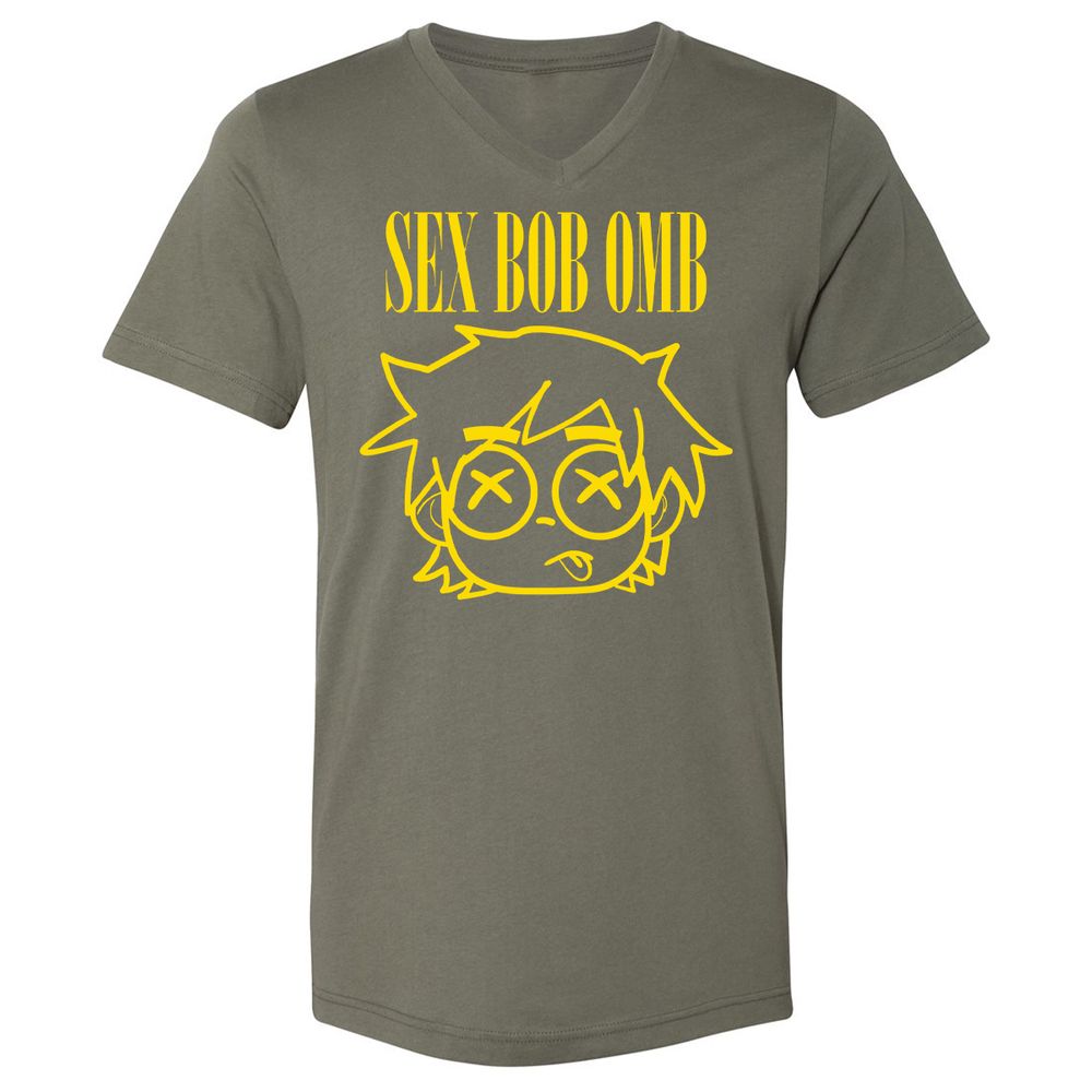Unisex V-Neck T-Shirt - RTYA94CW - Military Green - 10