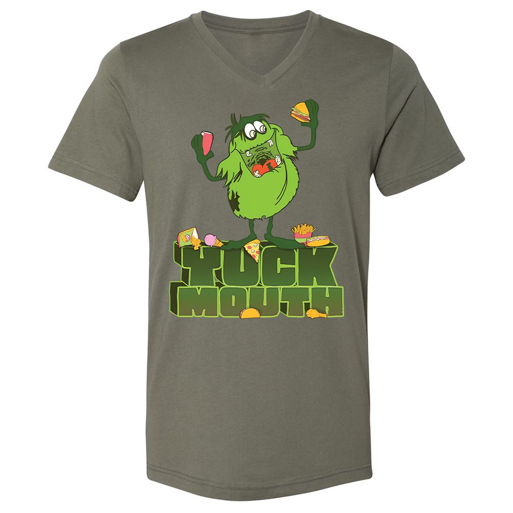 Unisex V-Neck T-Shirt - 7NP8WMYE - Military Green - 10