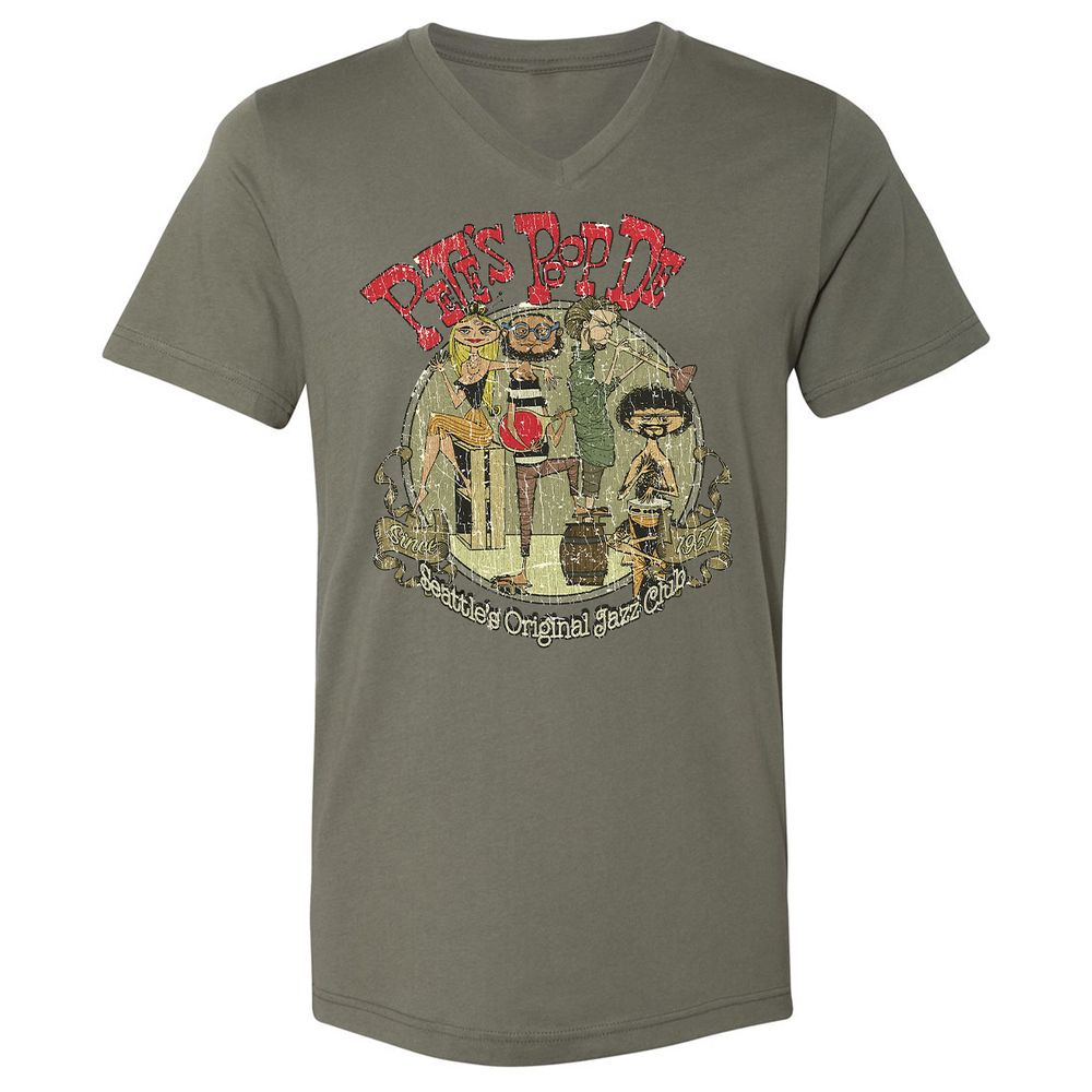 Unisex V-Neck T-Shirt - A6M3N51N - Military Green - 10