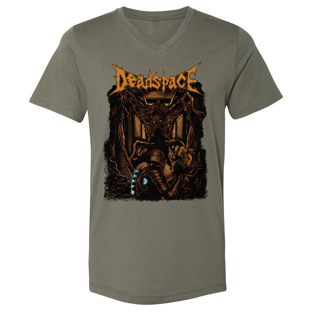Unisex V-Neck T-Shirt - VZ4WFMSK - Military Green - 10