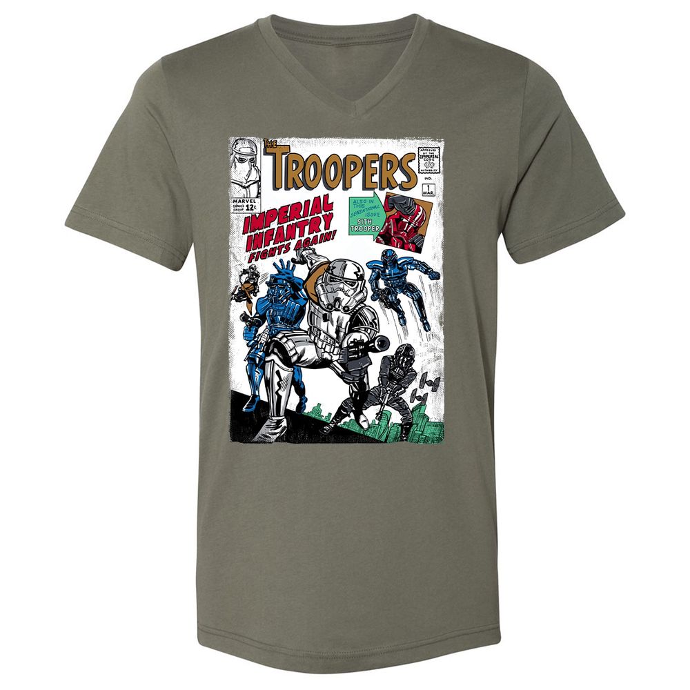 Unisex V-Neck T-Shirt - YZ3553LX - Military Green - 10