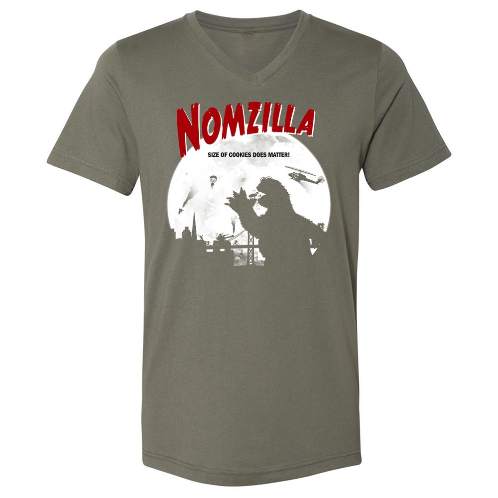 Unisex V-Neck T-Shirt - UZAR1VT5 - Military Green - 10