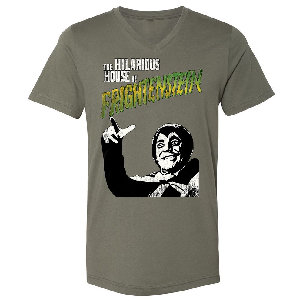 Unisex V-Neck T-Shirt - 8NS4EPXG - Military Green - 10