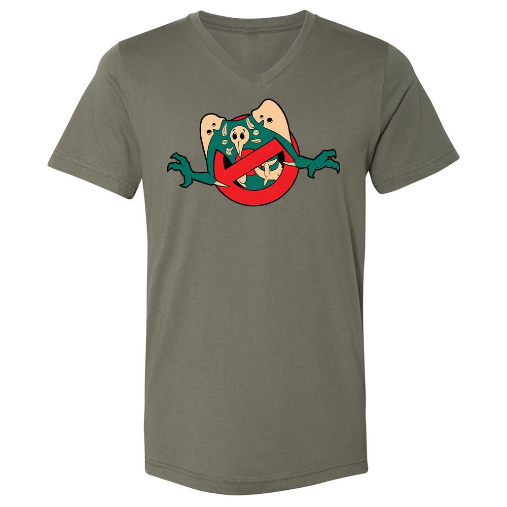 Unisex V-Neck T-Shirt - KWGTEPTV - Military Green - 10