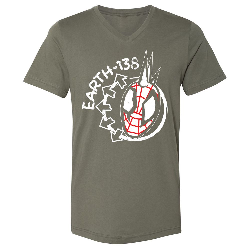 Unisex V-Neck T-Shirt - 52WJGX5Z - Military Green - 10