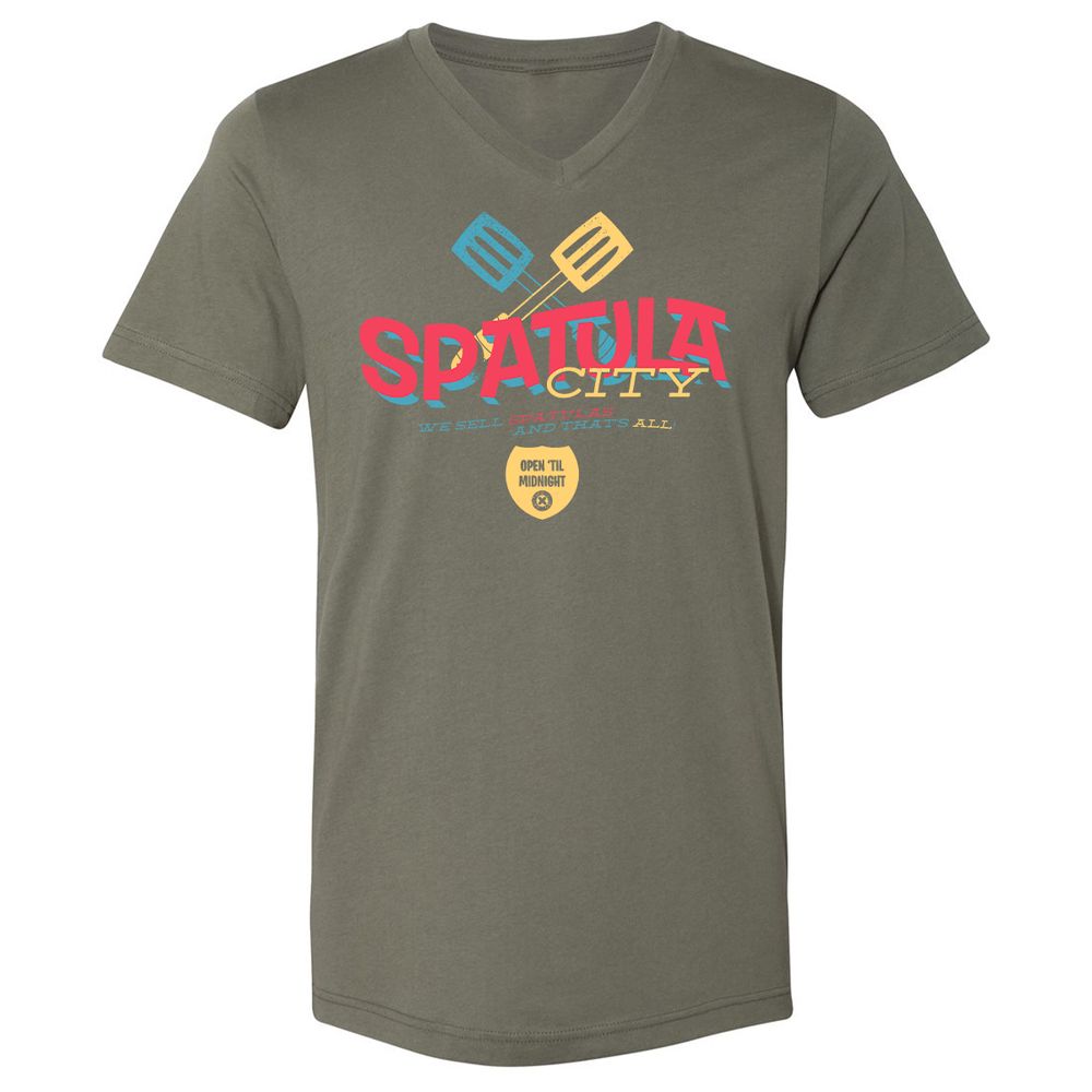 Unisex V-Neck T-Shirt - MPY5R1K1 - Military Green - 10