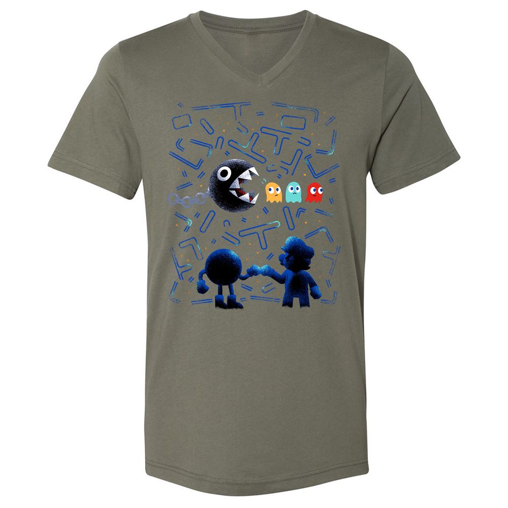 Unisex V-Neck T-Shirt - J5ULUUCA - Military Green - 10