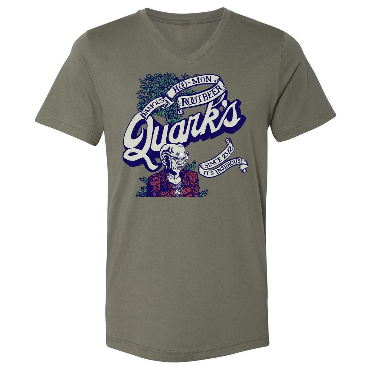 Unisex V-Neck T-Shirt - RA8TM6SA - Military Green - 10