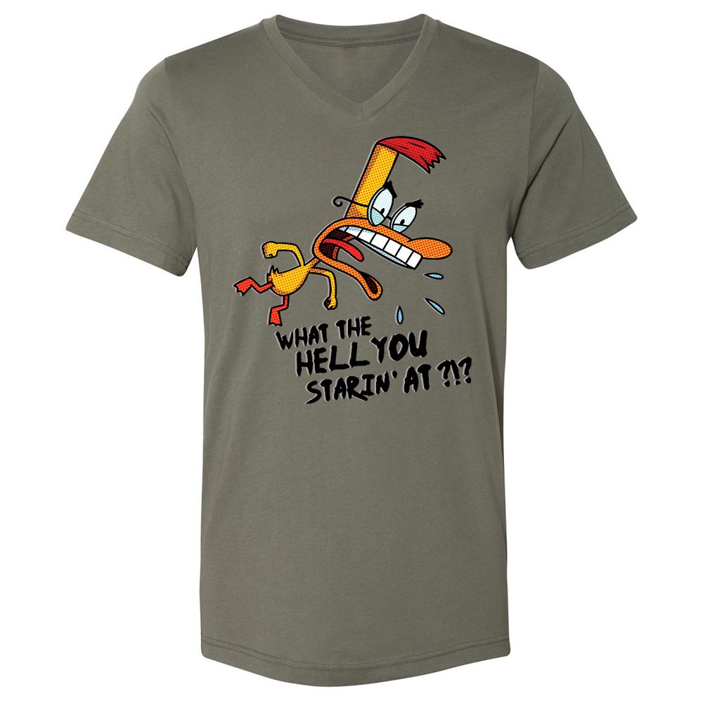 Unisex V-Neck T-Shirt - K6YAS41V - Military Green - 10