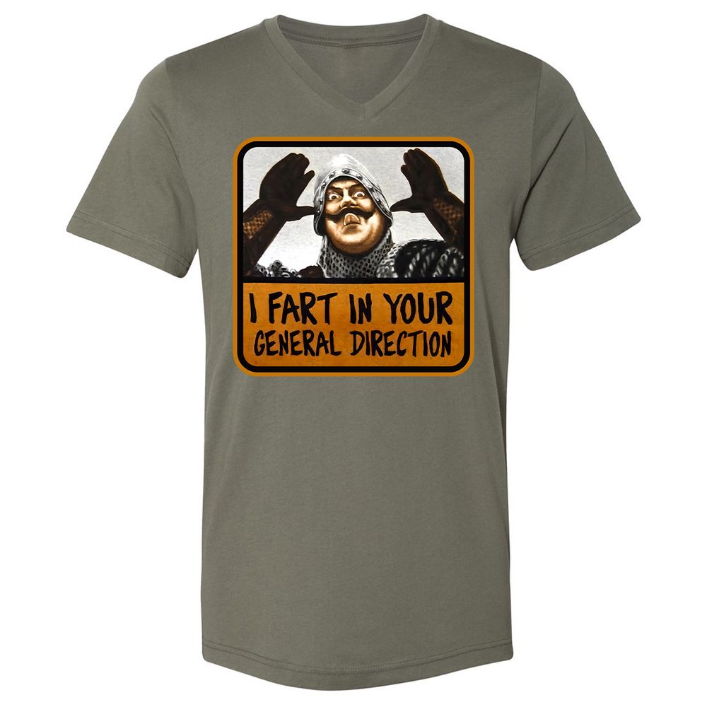 Unisex V-Neck T-Shirt - UAHS9HS9 - Military Green - 10