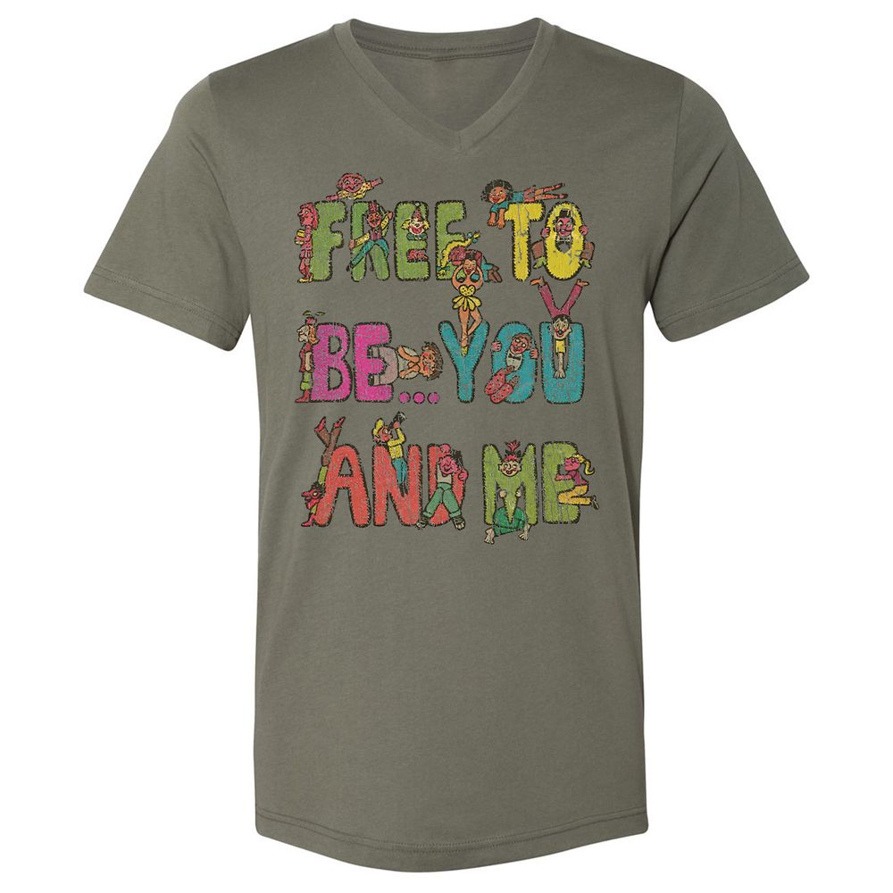 Unisex V-Neck T-Shirt - 55VT6SER - Military Green - 10