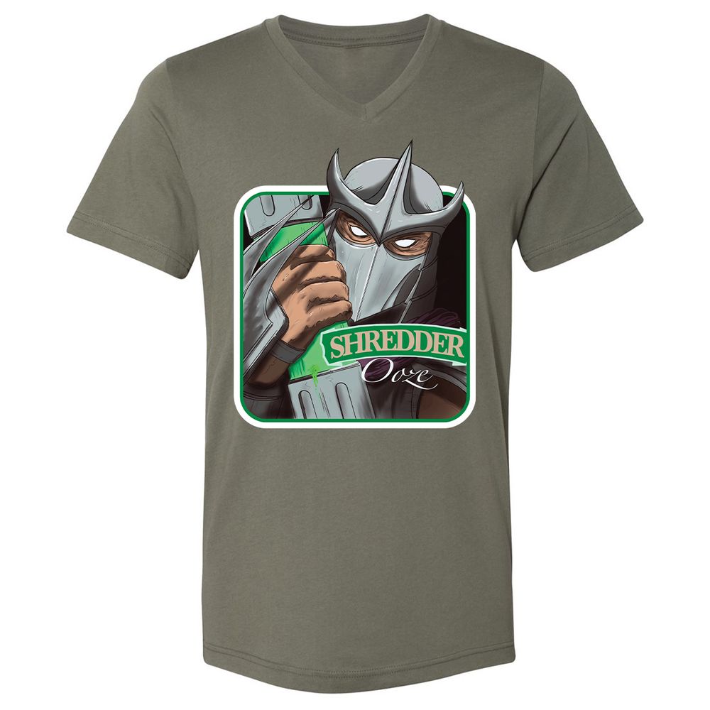 Unisex V-Neck T-Shirt - 45NWF4YQ - Military Green - 10