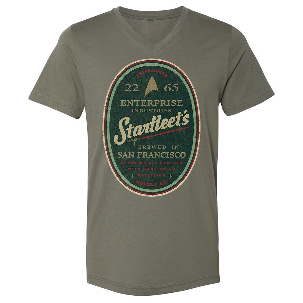 Unisex V-Neck T-Shirt - 6JFL3MHV - Military Green - 10