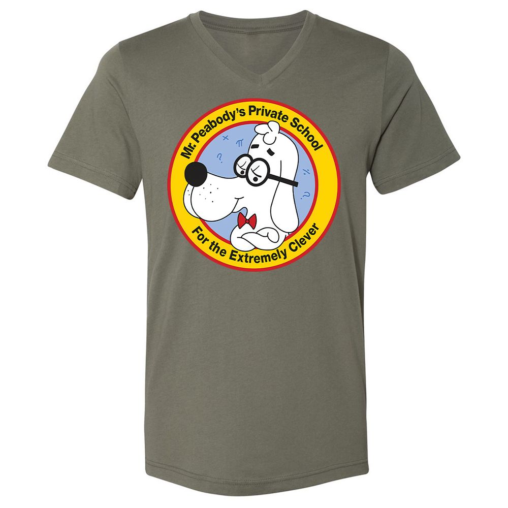 Unisex V-Neck T-Shirt - AHJYAQWW - Military Green - 10