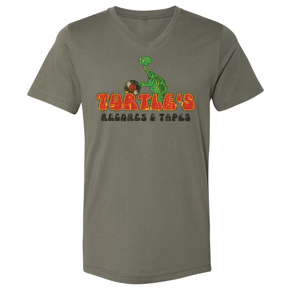 Unisex V-Neck T-Shirt - R58Q5DF1 - Military Green - 10