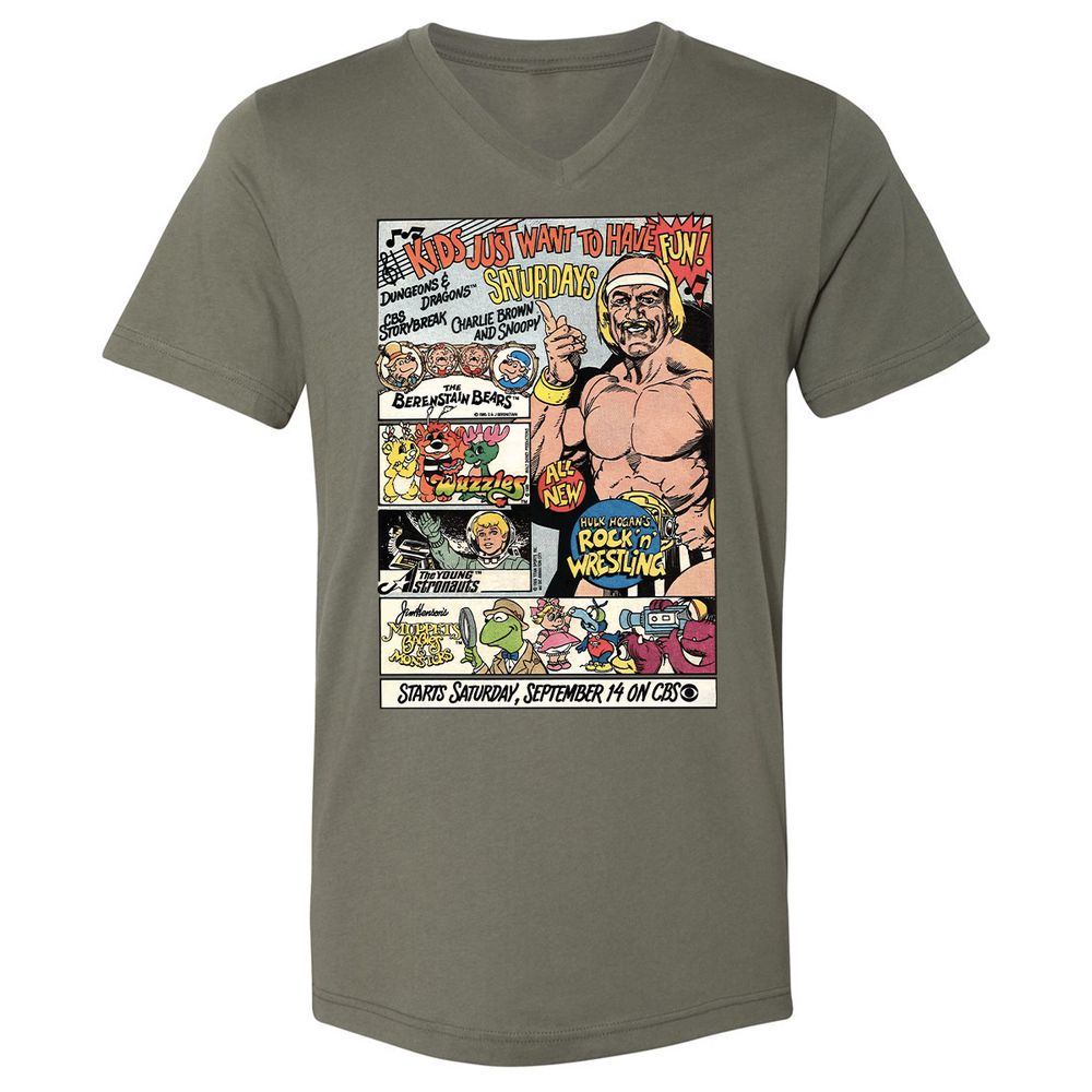 Unisex V-Neck T-Shirt - GLBKZBC8 - Military Green - 10
