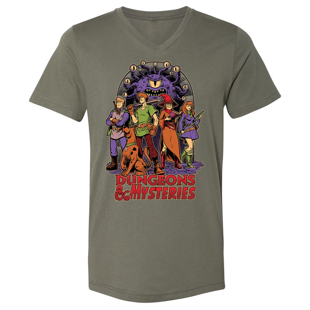 Unisex V-Neck T-Shirt - 8NA6RN17 - Military Green - 10