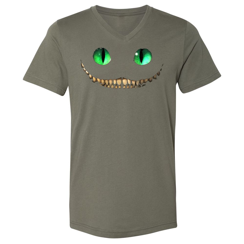 Unisex V-Neck T-Shirt - M1JA82S9 - Military Green - 10