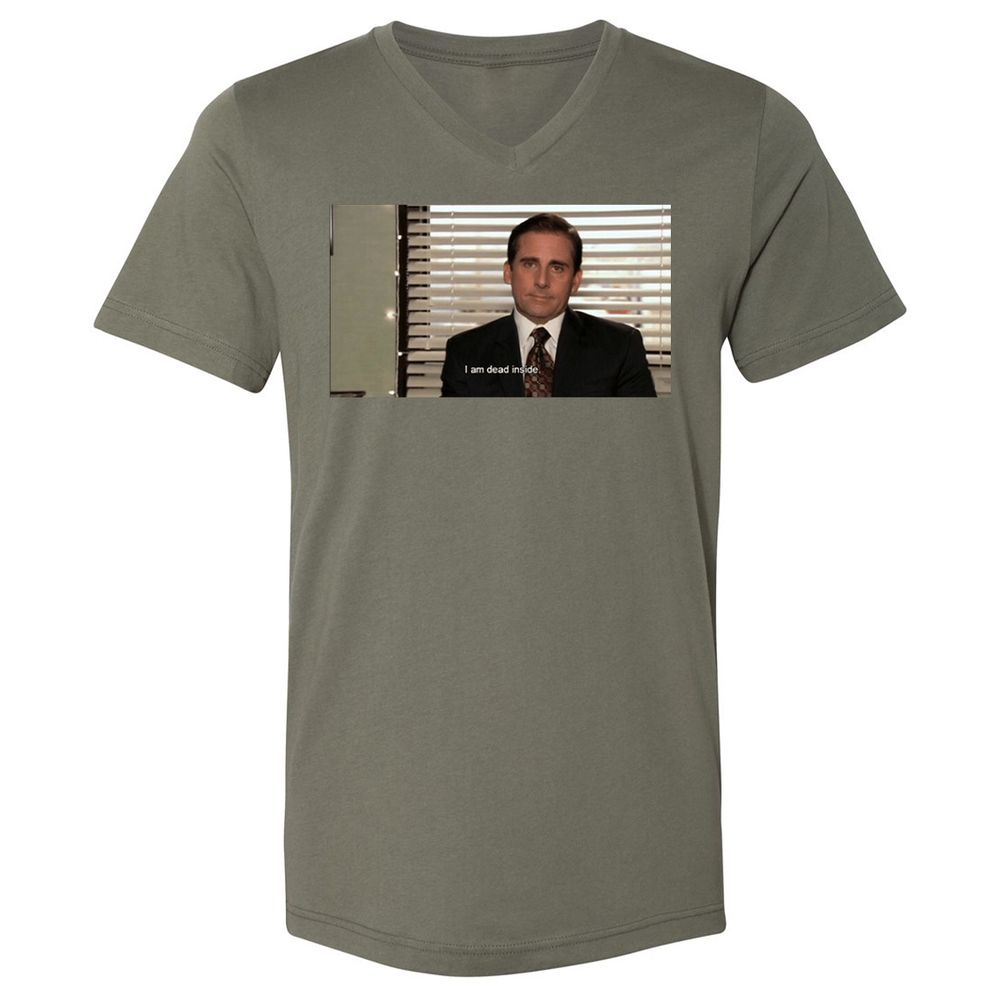 Unisex V-Neck T-Shirt - LGGE21SV - Military Green - 10