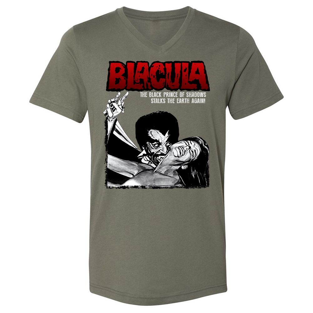 Unisex V-Neck T-Shirt - F8XYDNC5 - Military Green - 10