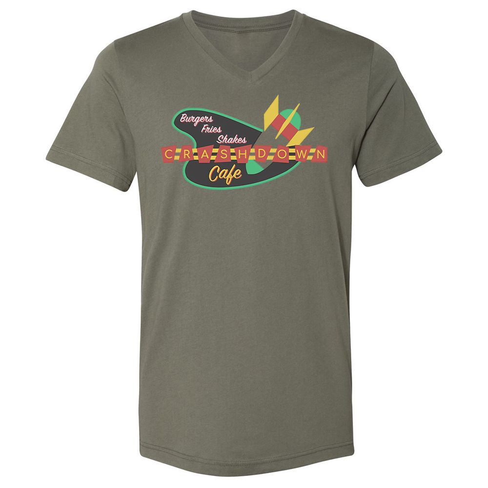 Unisex V-Neck T-Shirt - SXKYPRVR - Military Green - 10
