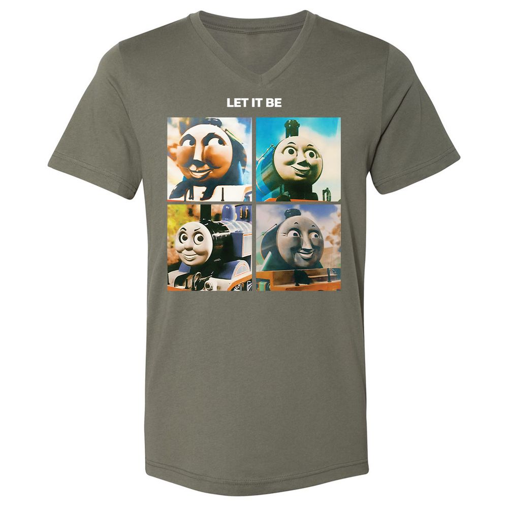Unisex V-Neck T-Shirt - 72GWQUHN - Military Green - 10