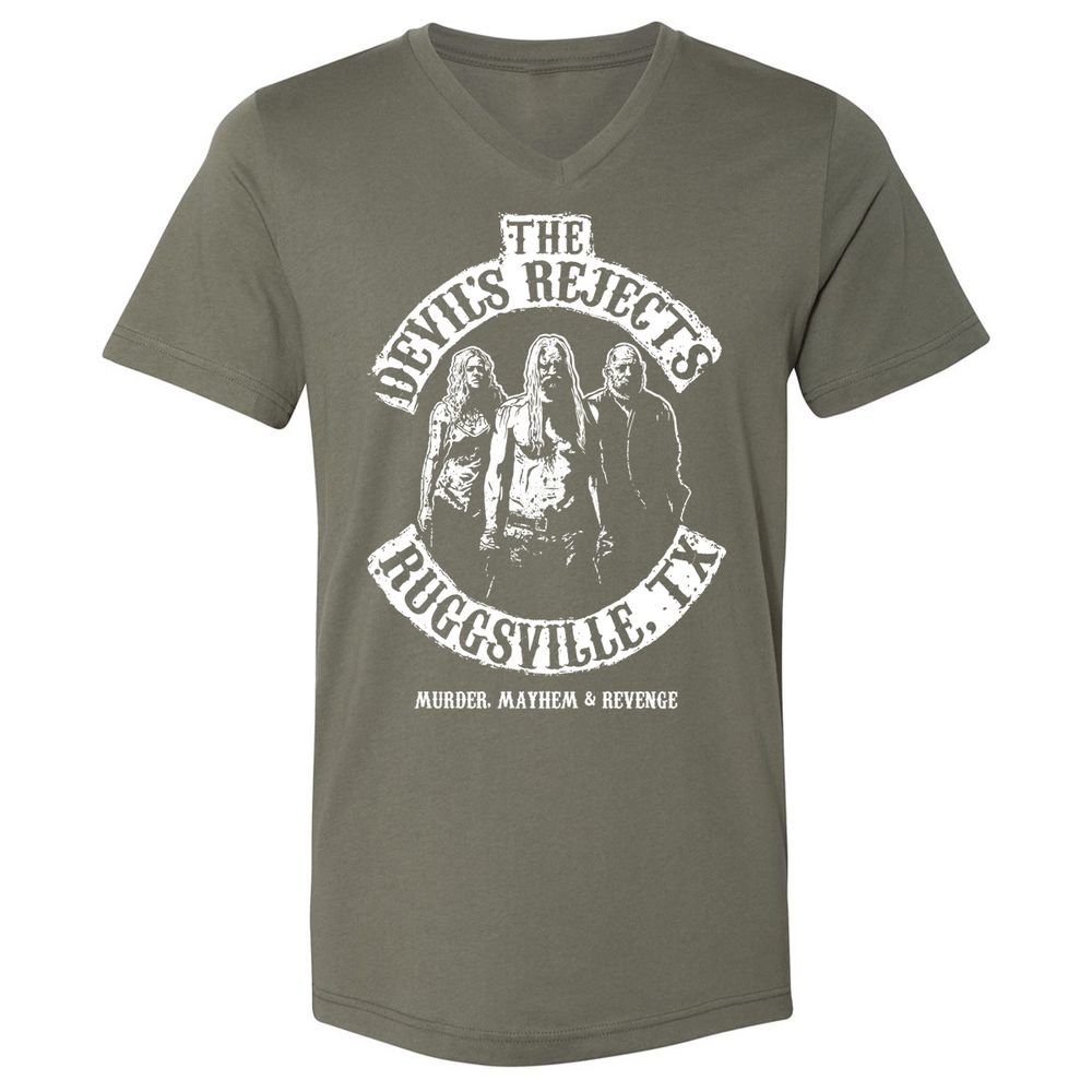 Unisex V-Neck T-Shirt - EX4TWWRT - Military Green - 10