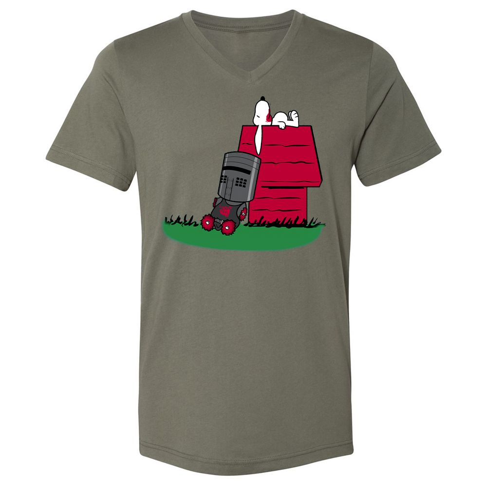Unisex V-Neck T-Shirt - E97P5S6R - Military Green - 10