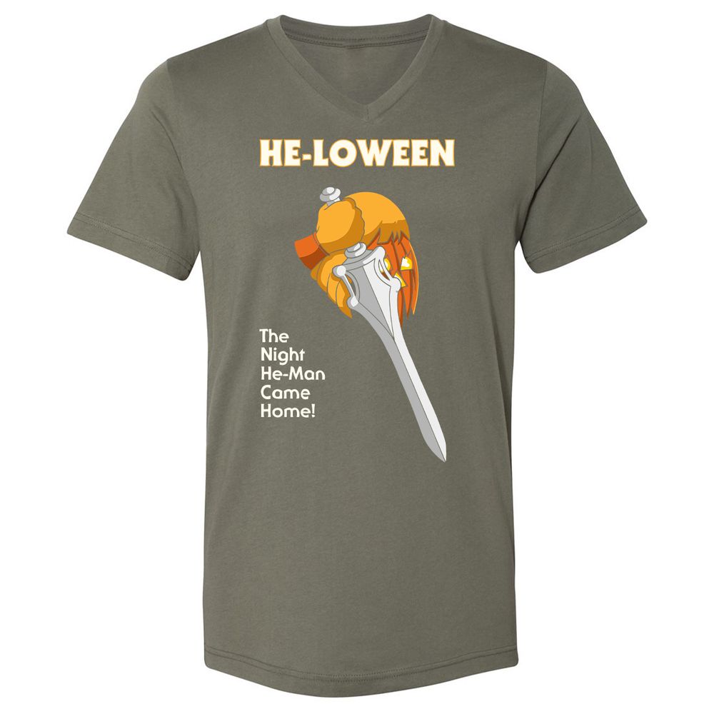 Unisex V-Neck T-Shirt - GFL7HXJN - Military Green - 10