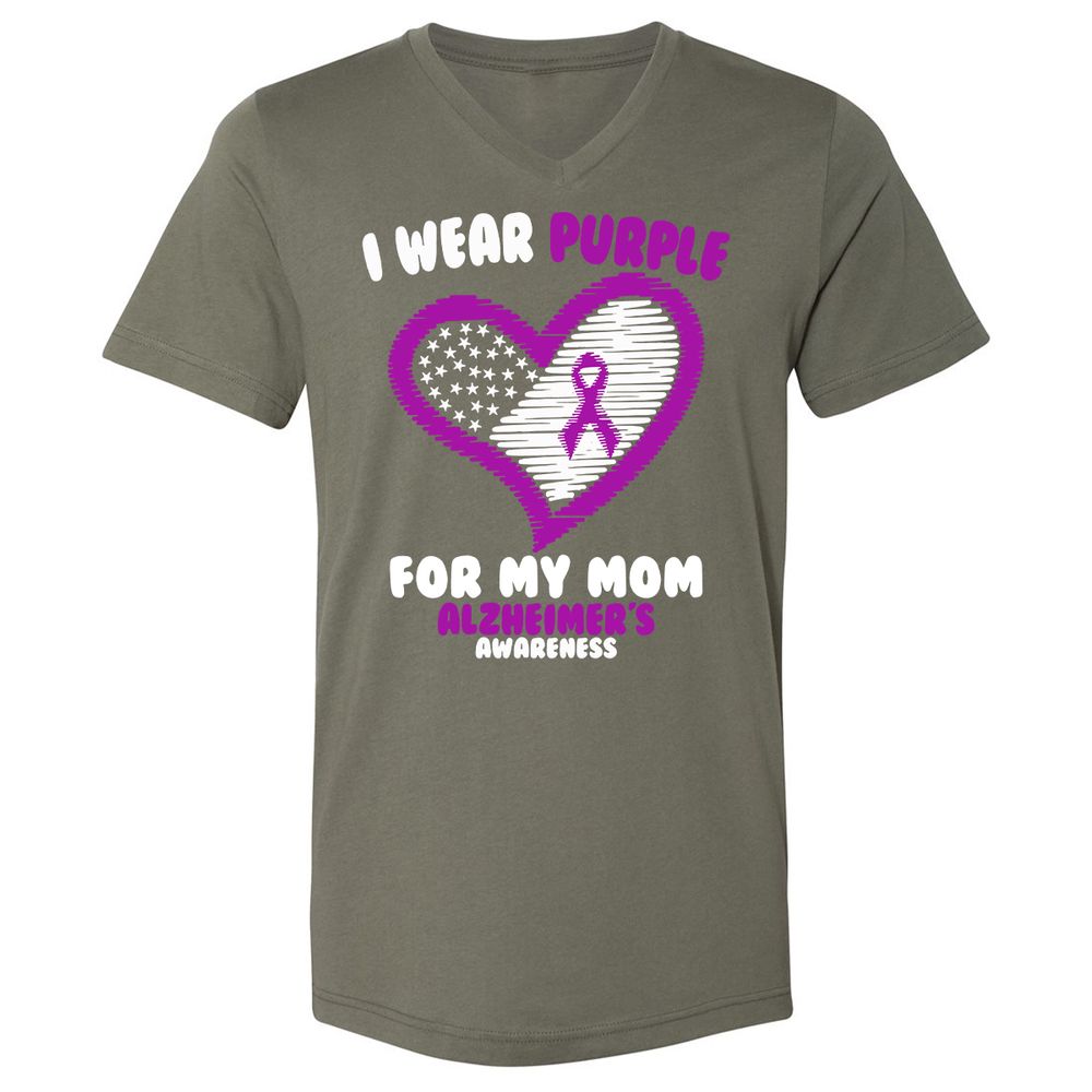 Unisex V-Neck T-Shirt - 2ZV2TWX9 - Military Green - 10