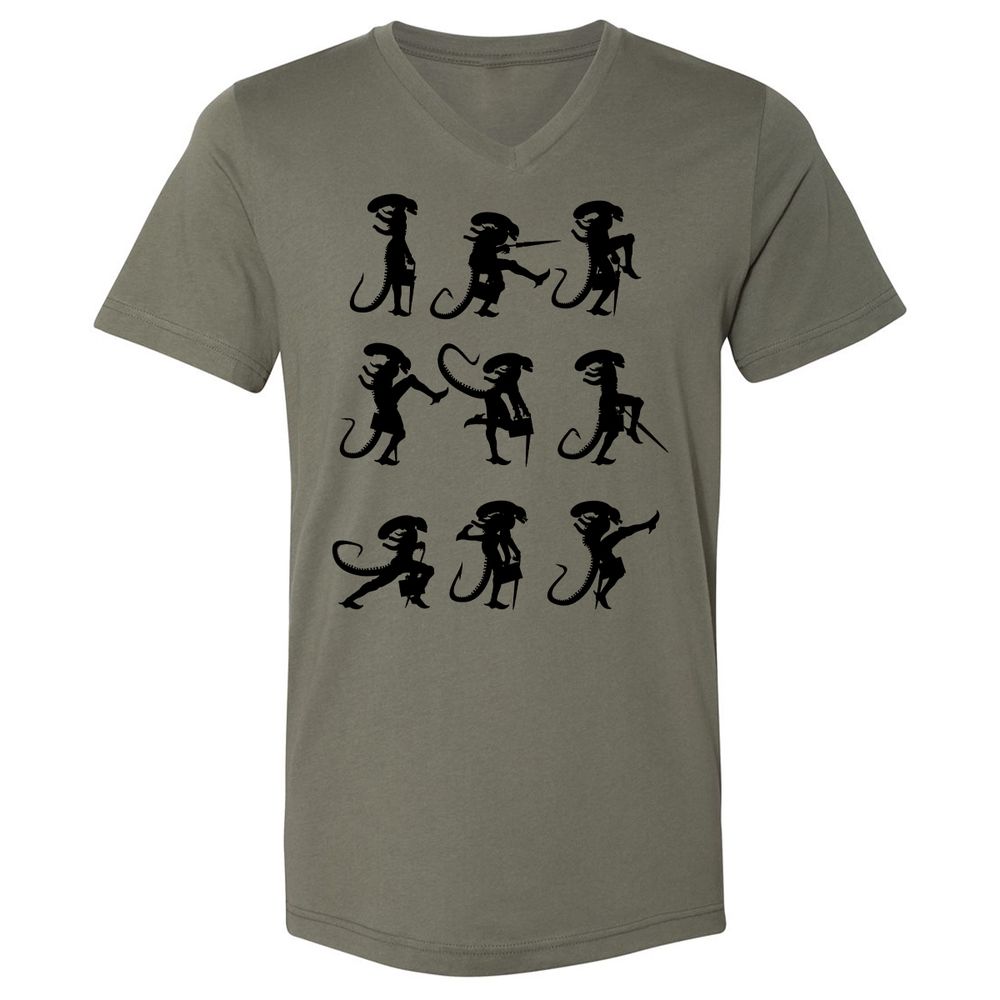 Unisex V-Neck T-Shirt - 38RC8E4N - Military Green - 10