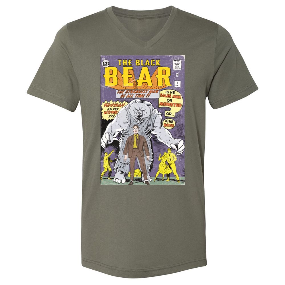 Unisex V-Neck T-Shirt - AZMZ8WSB - Military Green - 10